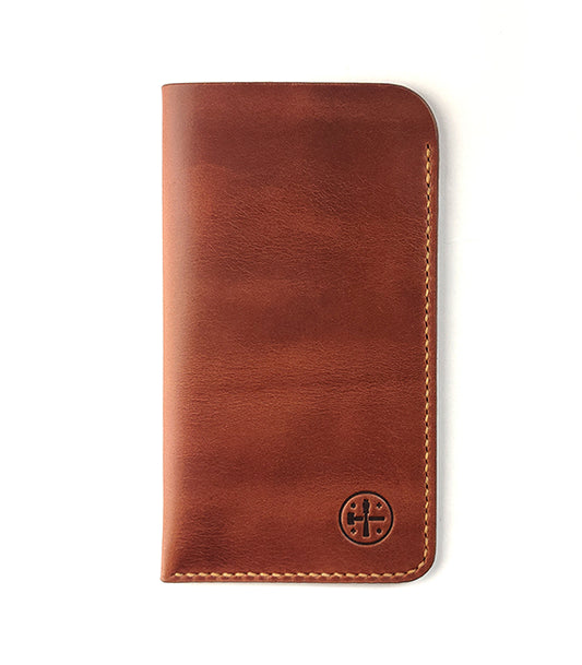 The Portrait - Leather Phone Sleeve Tan