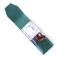 Slim leather wallet holding cash and cards