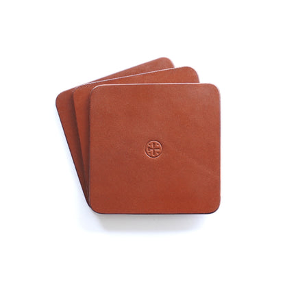 The Maker - Leather Coasters Set of 3